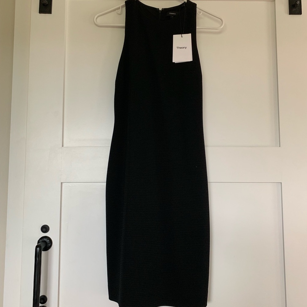 NEW WITH TAGS, Theory Black Racerback Dress